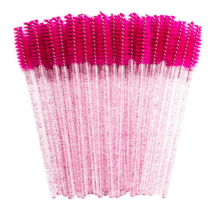 Cepillos Glitter Paquete c/50 Fucsia